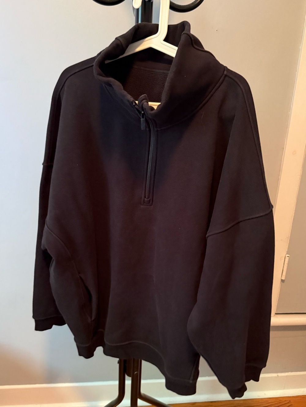 Lululemon Black Quarter-Zip Pullover Sweater